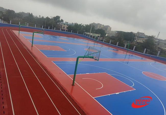 湖北硅pu籃球場