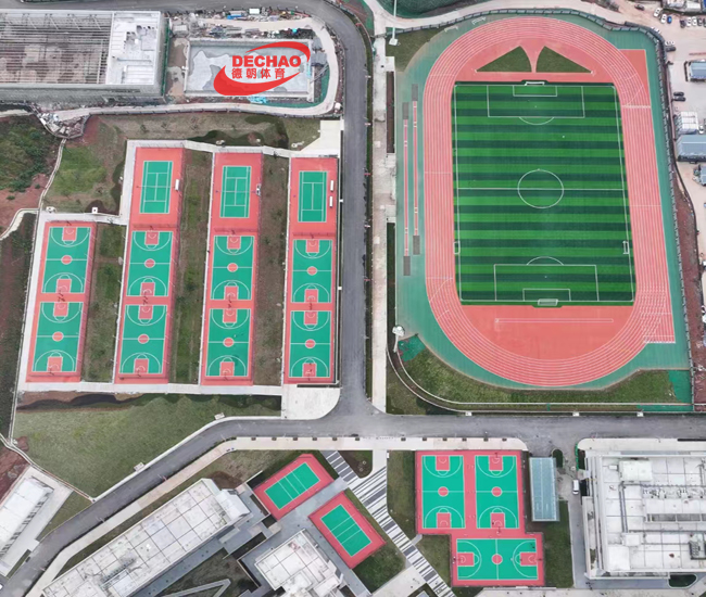 設(shè)廣東硅pu籃球場